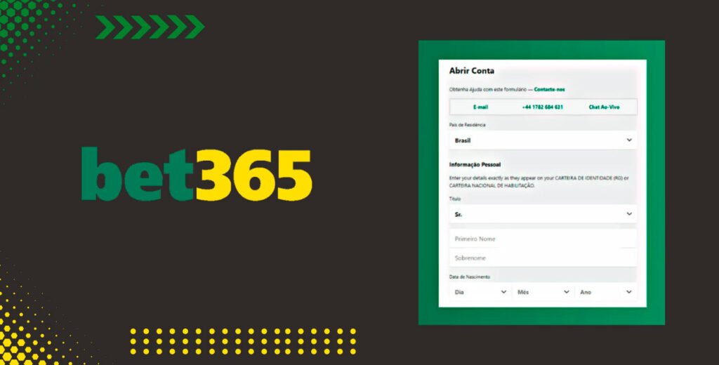 Bet365 registo simples e claro
